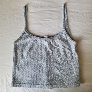 Blue Floral Tank Top